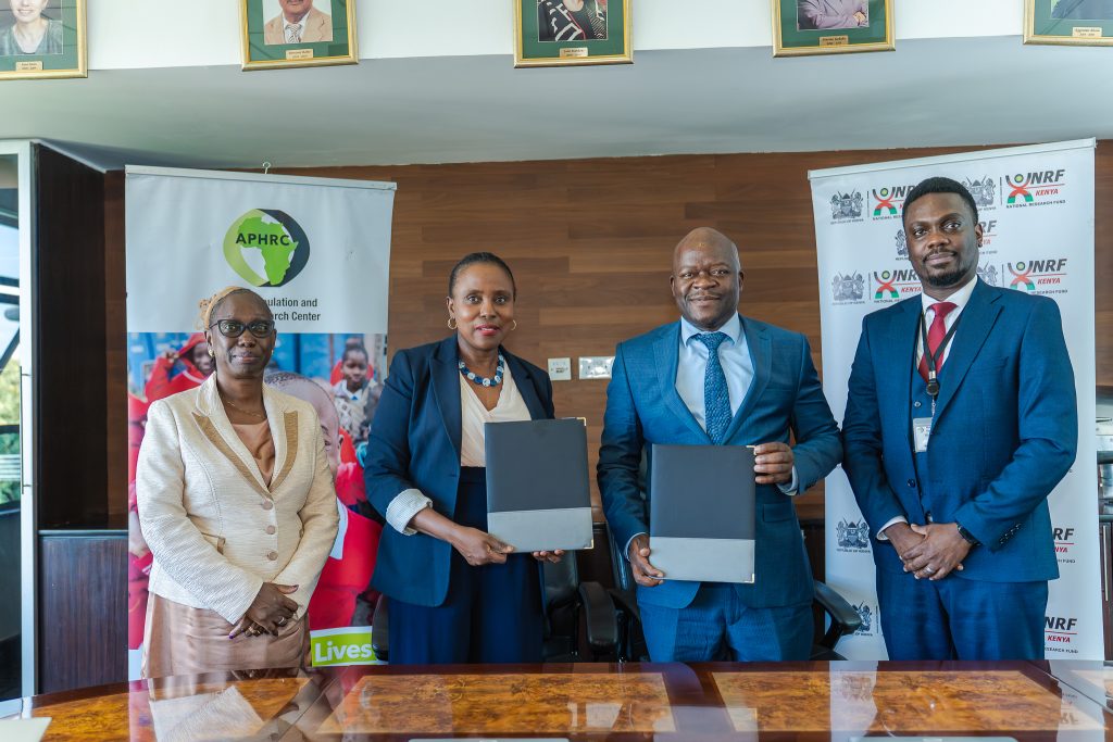 NRF and APHRC Sign MoU to Strengthen Research and Innovation in Kenya